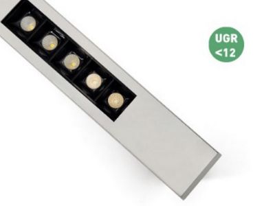 LUZ 15° / 30° / 45° Oberfläche LED Leuchte, 2835 LEDs, 90 lm/W, UGR<12