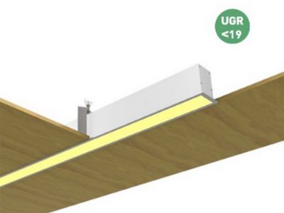 LUZ LED Einbauleuchte mit Rand, UGR<19, 2835 LEDs, 90 lm/W