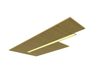 LUZ Einbaupanel LED Deckenleuchte, 2835 LEDs, 90lm/W