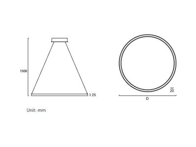 O20 Serie LED Ring Hängelampe